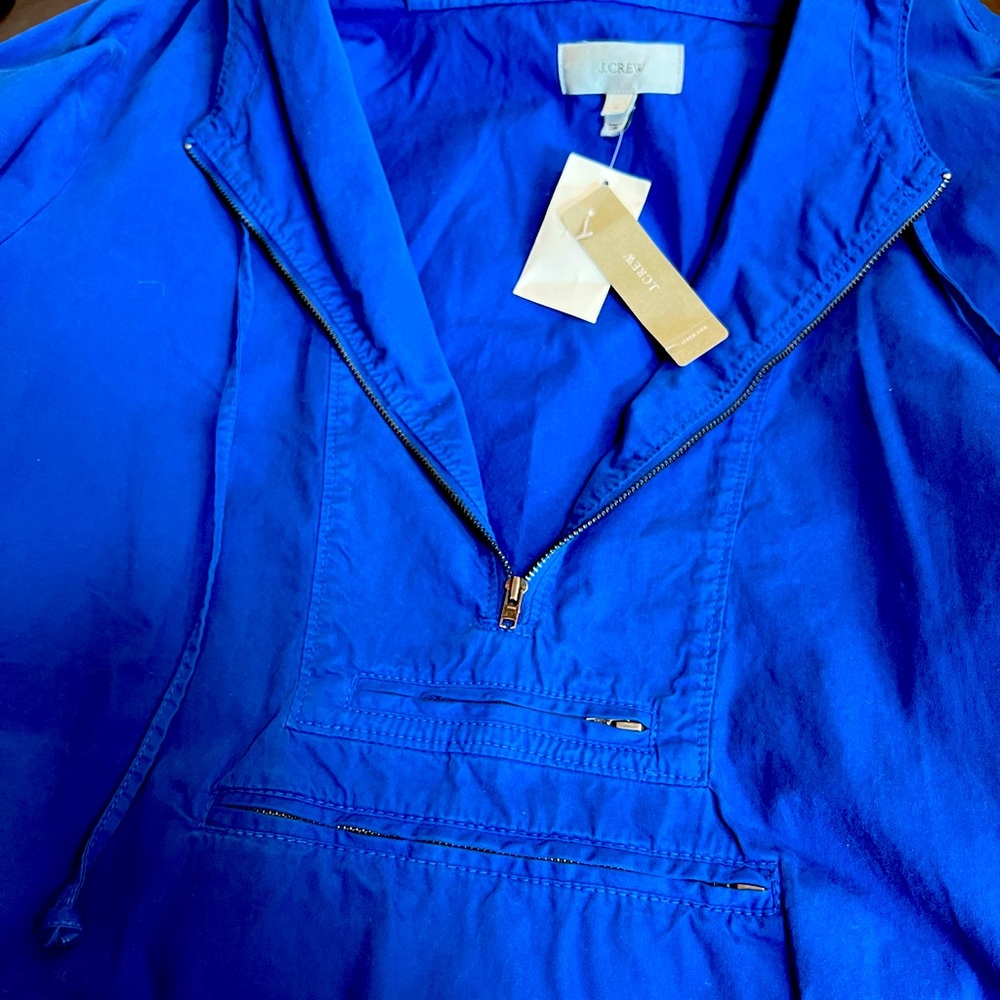 J crew blue cotton jacket